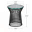 Table d'appoint moderne, table basse ronde en forme de sablier, petite table basse ronde-139867940