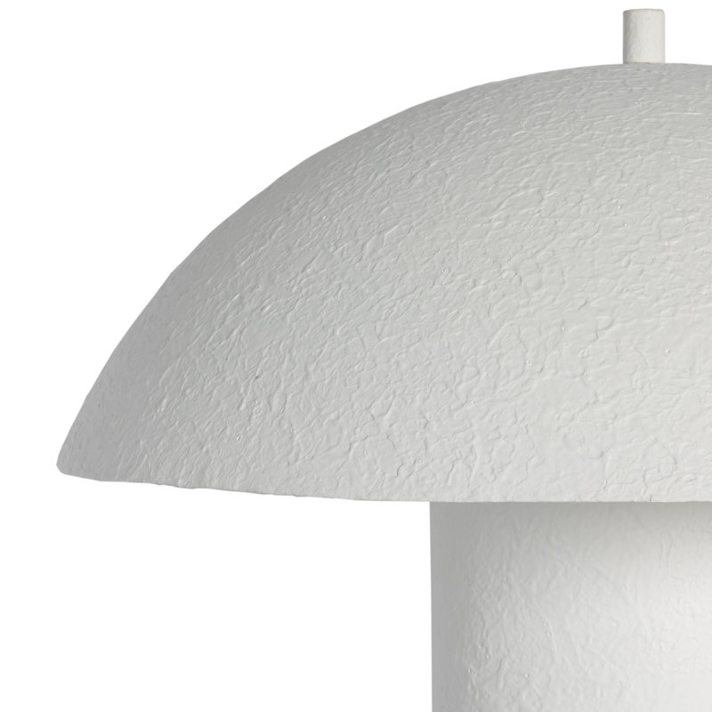 Santorini Table Lamp, Matte White Plaster
