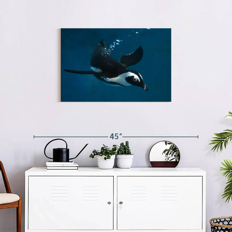 Brampt Swimming Penguin, 20" H x 30" W