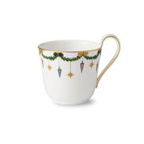 Royal Copenhagen Star Fluted Christmas High Handle Coffee Mug