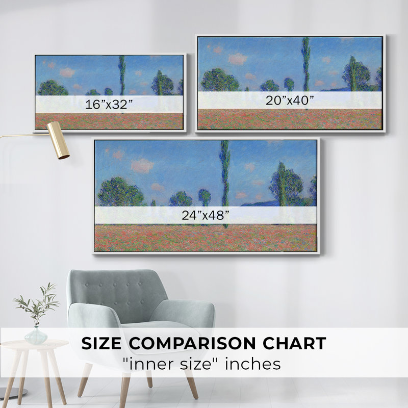 Paysage, série MCCL-II, toile tendue avec châssis, prête à être accrochée, H 21 po x l 41 po, Blanc