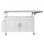 Îlot de cuisine extérieur, chariot à roulettes et armoire de rangement-744889182