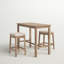 Arlyce 2 - Person Solid Wood Solid Wood Top Four Leg Dining Set
