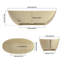 x 29.53'' Freestanding Soaking Solid Surface Bathtub