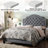 Linen Upholstered Bed with Adjustable Headboard and Button Tufting-373449982-373449954