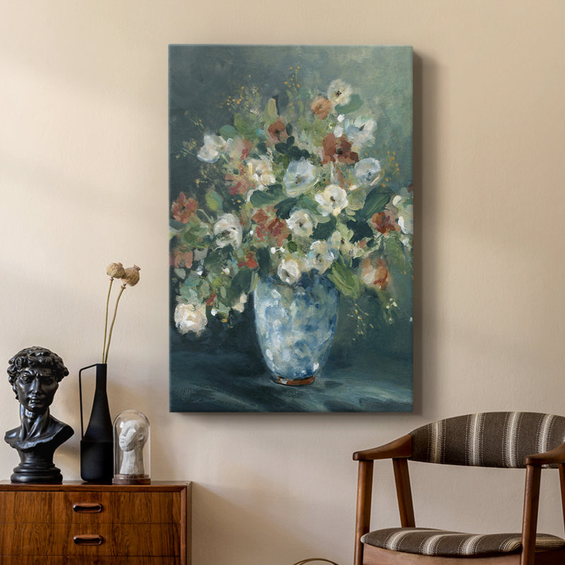 Bouquet de jardin anglais - galerie Cavas sur mesure, H 36 po x l 24 po