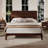 Mid-Century Modern Full Size 12 Inch Bamboo Wood Platform Bed With Wood Slat Metal Support, No Box Spring Needed, Easy Assembly, Chocolate-649038830-649038829