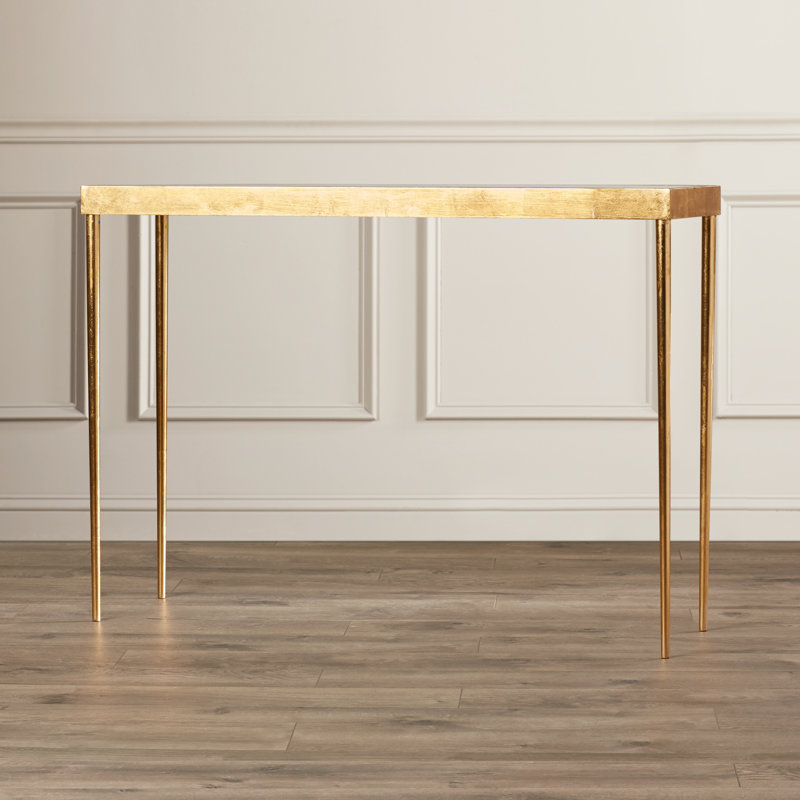 Chalanda 42'' Glass Top Console Table