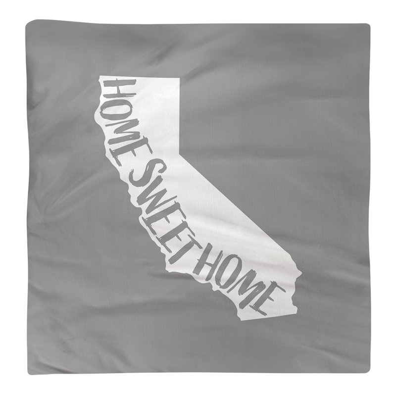 Cotton, Polyester Cities & Maps Square Napkin, Gray, 22" W x 22" D, Cotton