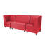 Ensemble de chaises de coin modulaires avec canapé, 3 pièces Kid Comfort - rouge-124164564