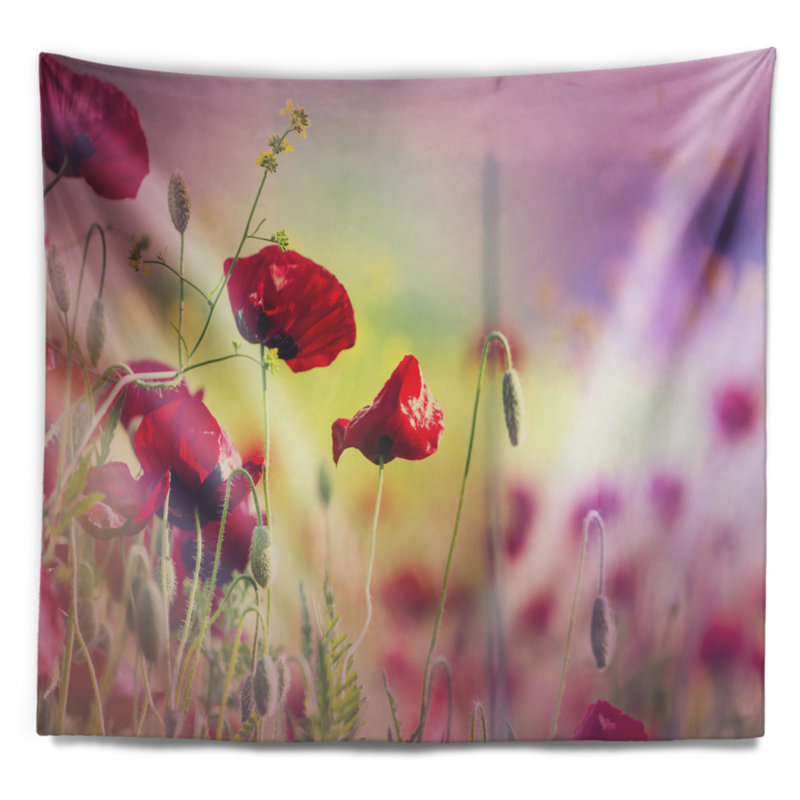 Tapisserie florale florale, H 68 po x l 80 po