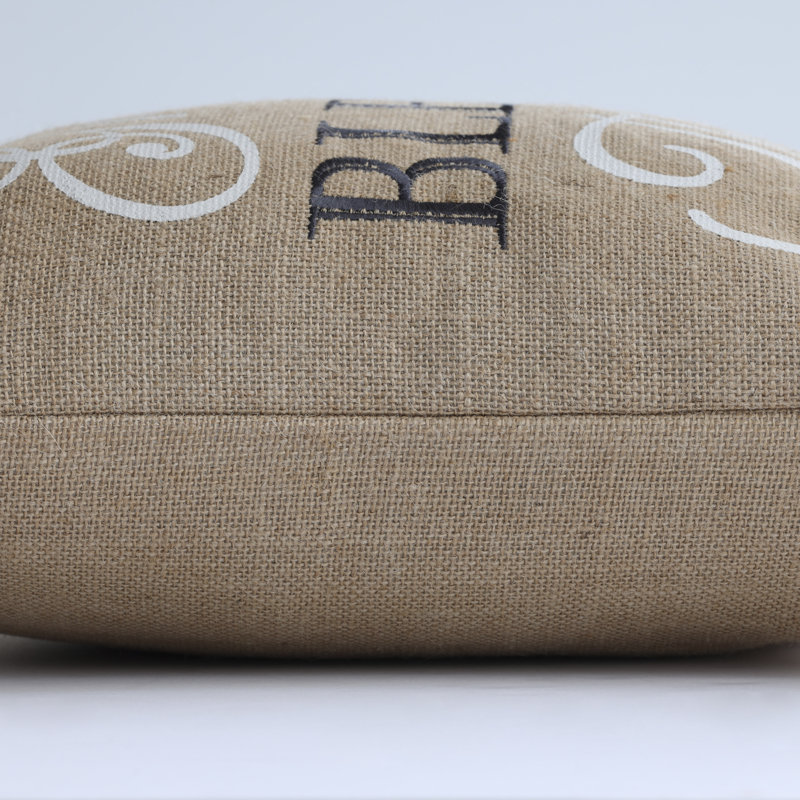 Jute / Sisal Reversible Throw Pillow