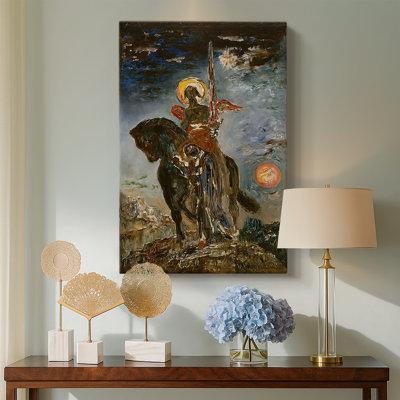 The Parca and the Angel of Death -Gallery Wrapped Canvas by Gustave Moreau