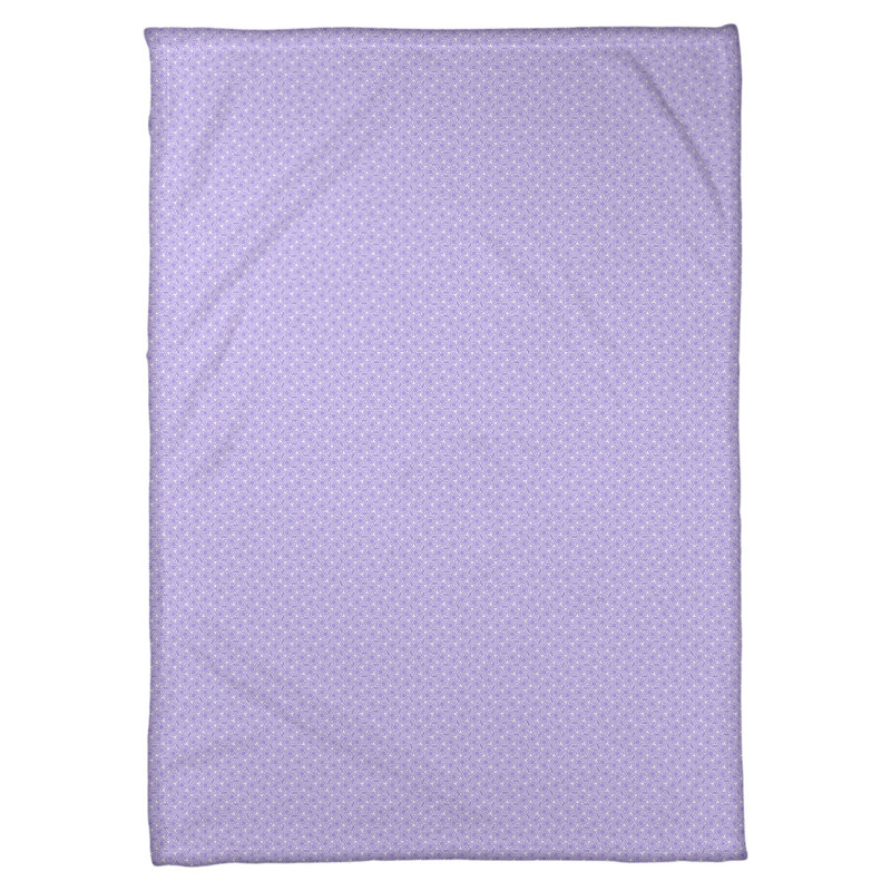 Couverture à treillis hexagonal Katelyn Elizabeth, l 62,5 po x L 82,5 po, Pastel / mauve