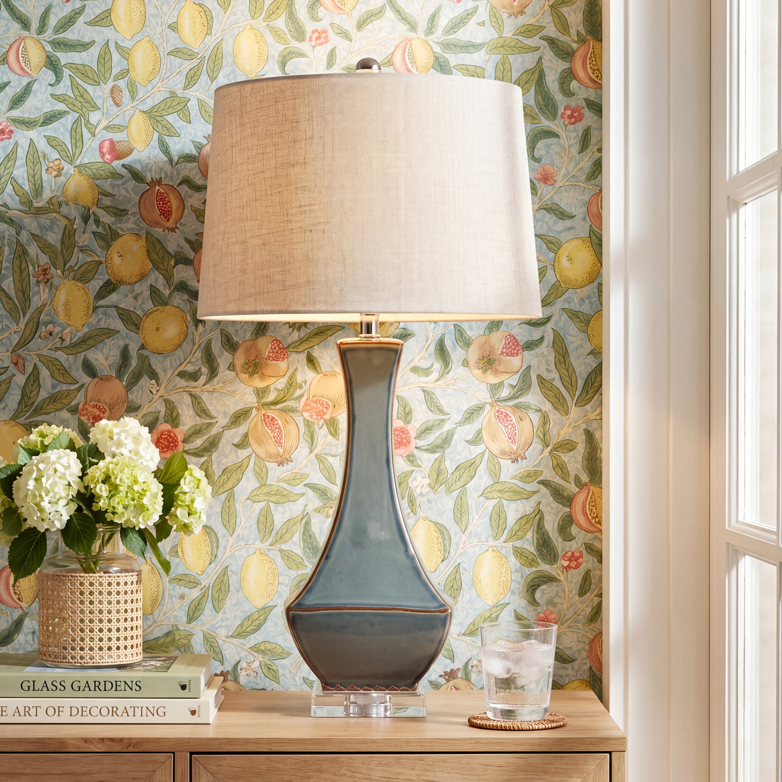 Sterling Ceramic Table Lamp, Gray