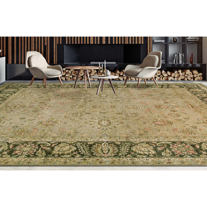 Wool Oriental Area Rug, Rectangle 4' x 6'