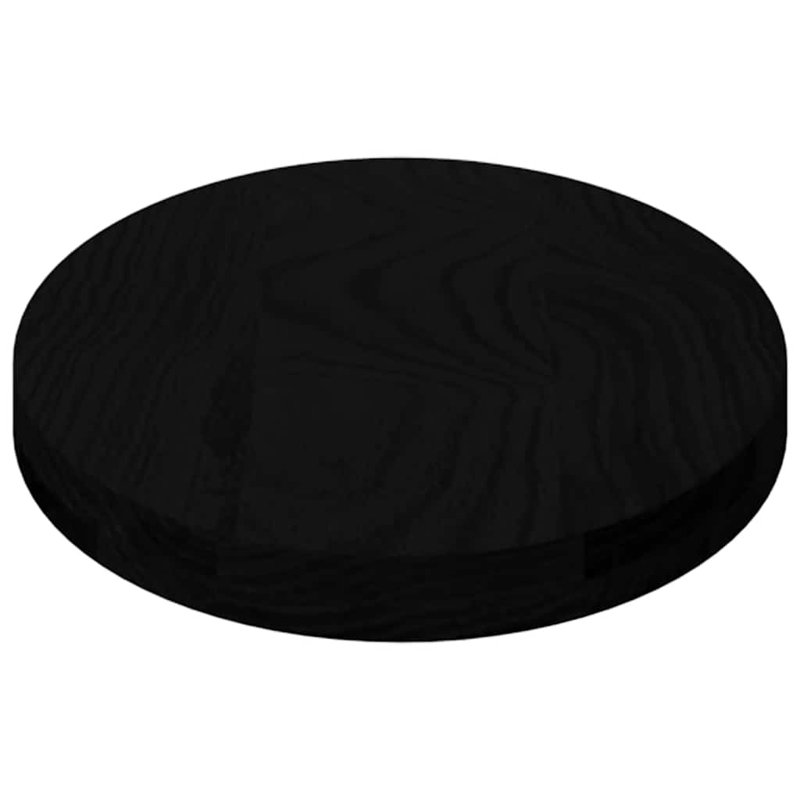 Mullings Solid Wood Table Top, 4cm H x 80cm W x 40cm D, Dark Brown