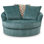 Fauteuil d'appoint pivotant surdimensionné Dravion