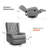 Venancia 30 Wide Swivel and Rocker Manual Recliner with Wing Back-2109235904