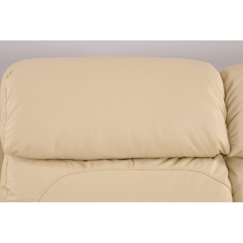Cesiro Genuine Leather Electric Power Recliner Armchair, Cream