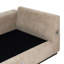Canapé modulaire en chenille brun flottant l 123 po Sandim-132363212