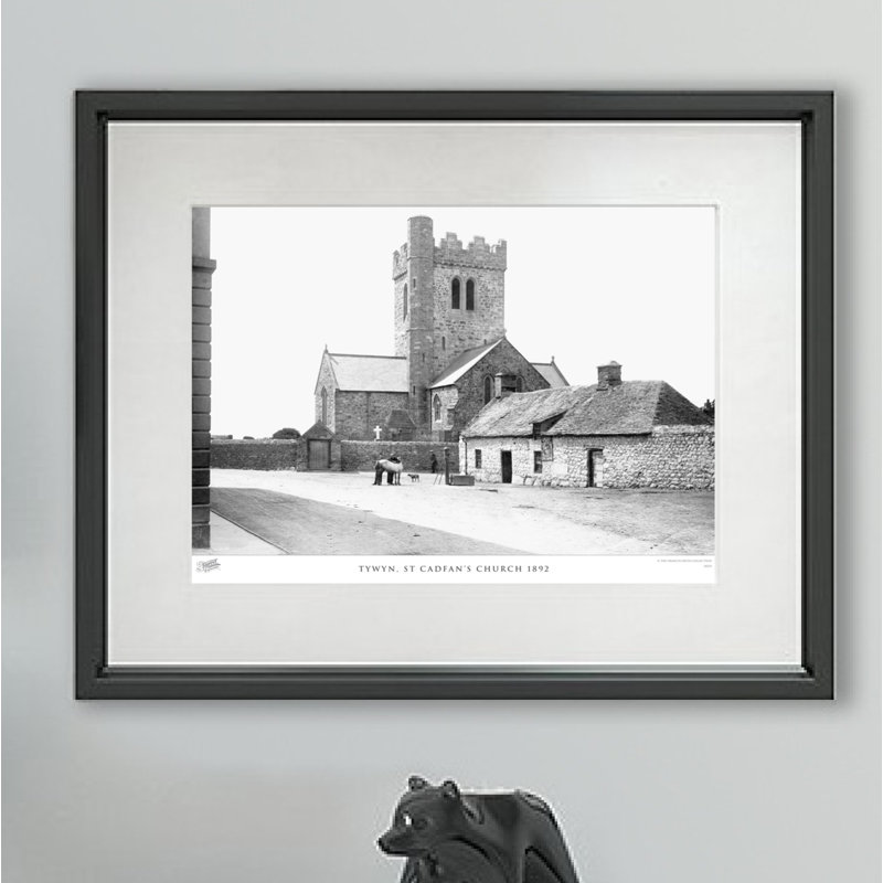 Tywyn, St Cadfan's Church 1892 by Francis Frith - Single Picture Frame Print, 40cm H x 50cm W x 2.3cm D
