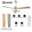 Ventilateur de plafond 52 po avec télécommande