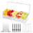 Chilled Condiment Server Clear ICY Condiment Tray Ice Party Serving Bar With Lid Garnish Holder On Ice 5 Removable Compartments