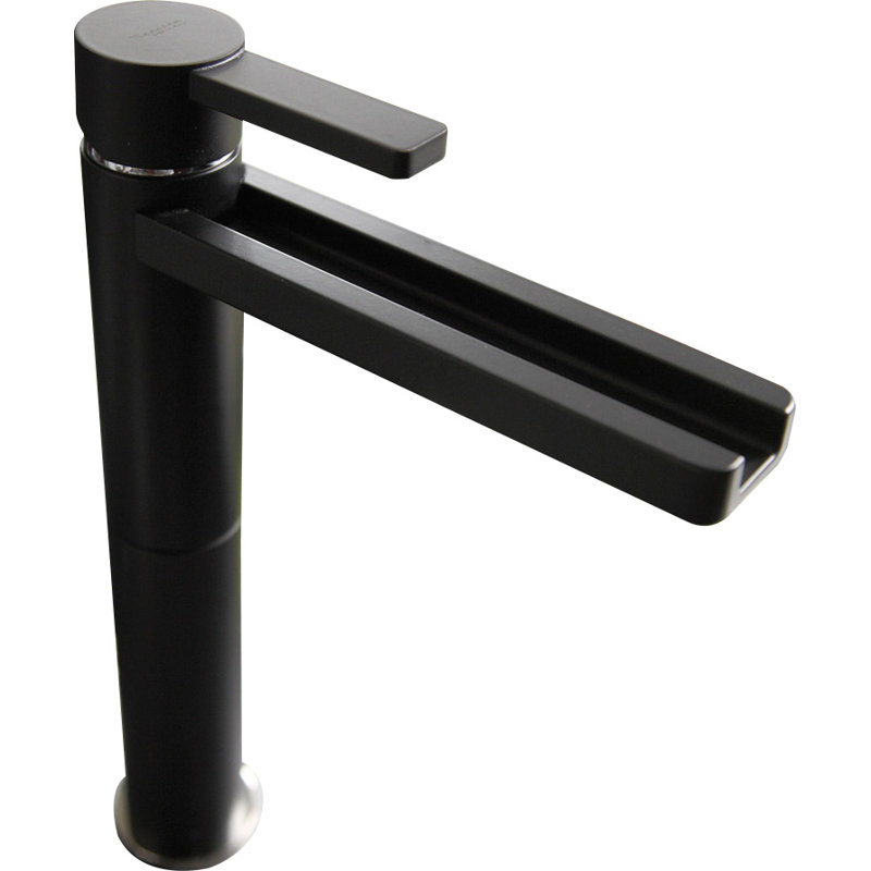 Capri Single-Hole Single-handle Bathroom Faucet, Black