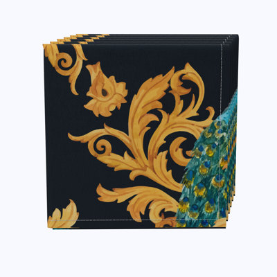 Cassander 100% Cotton Abstract Square Napkin