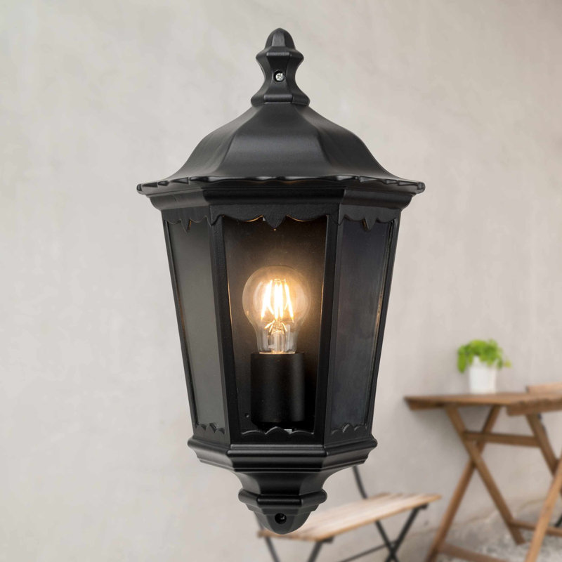 Abdelilah Black 42.5cm H Outdoor Wall Lantern