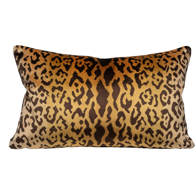 Wild Glamour Silk Lumbar Pillow Cover & Insert