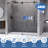66"-72"  W X 76"  H Single Sliding Frameless Shower Door with 5/16"(8mm) Tempered Clear Glass-119190563