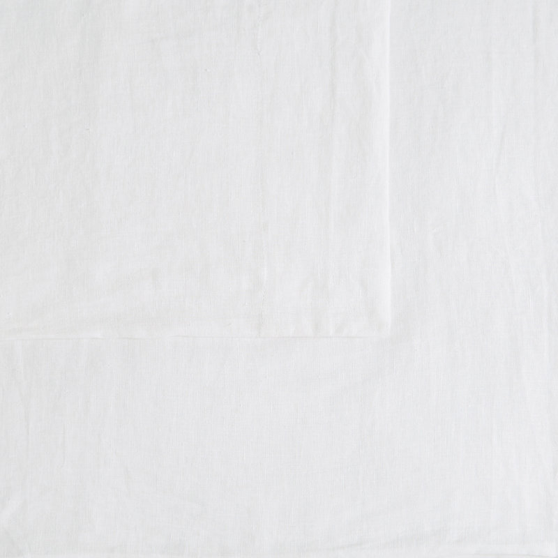 Paire de taies d'oreiller en lin Brooklyn, Standard, Blanc