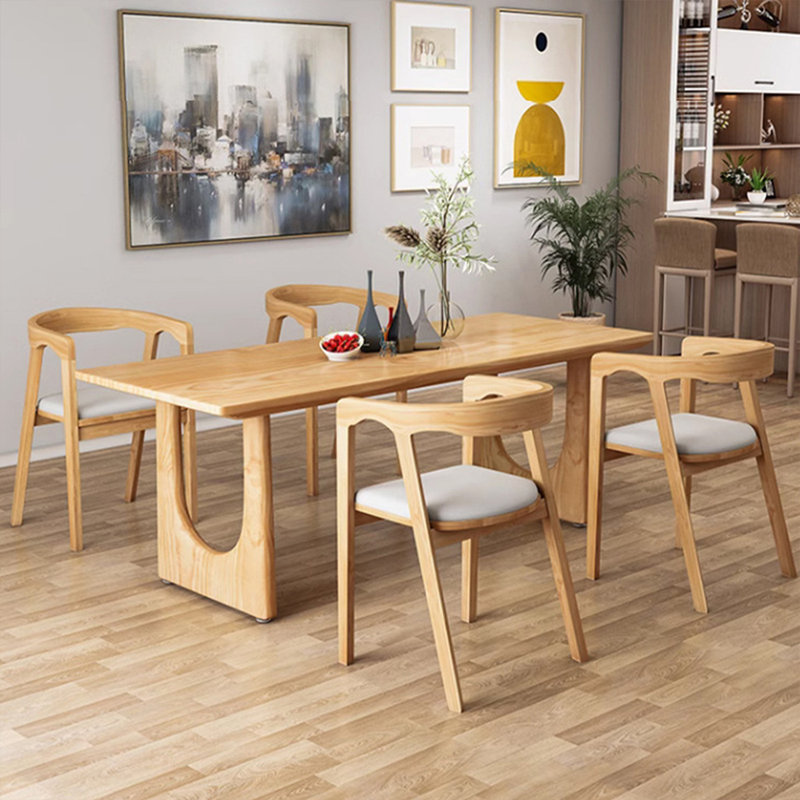 Table de salle à manger Burlywood, H 29,53 po x L 70,87 po x l 31,5 po