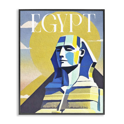 Egypt Sphinx Landmark  Framed Giclee Art by Daphne Polselli bg-852