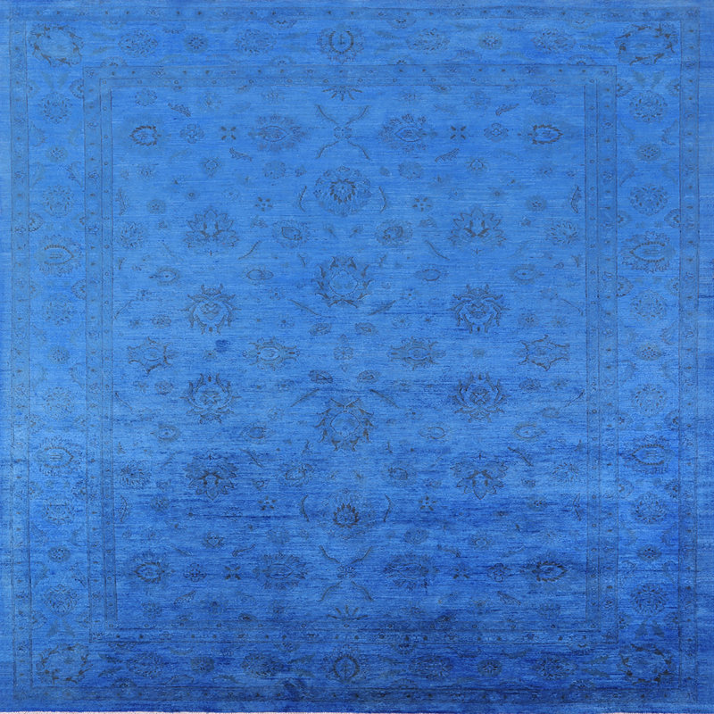 Tapis bleu Hymes, Carré 4 pi