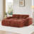 U-shaped Boneless Sofa,Soft Velvet Fabric,Tufted Design,32D High Density Sponge,No Assembly Required,Ergonomic Design Bottom, Anti-Slip Design,Movable Ottomans For Bedrooms-490395893