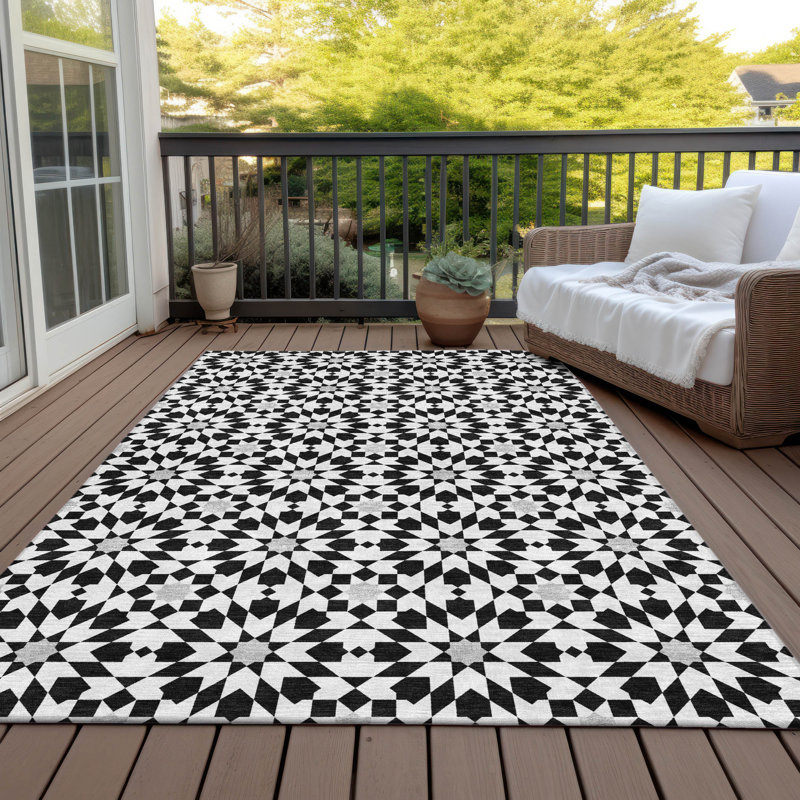 Tapis intérieur / extérieur avec envers antidérapant Withams, Rectangle 8 pi x 10 pi