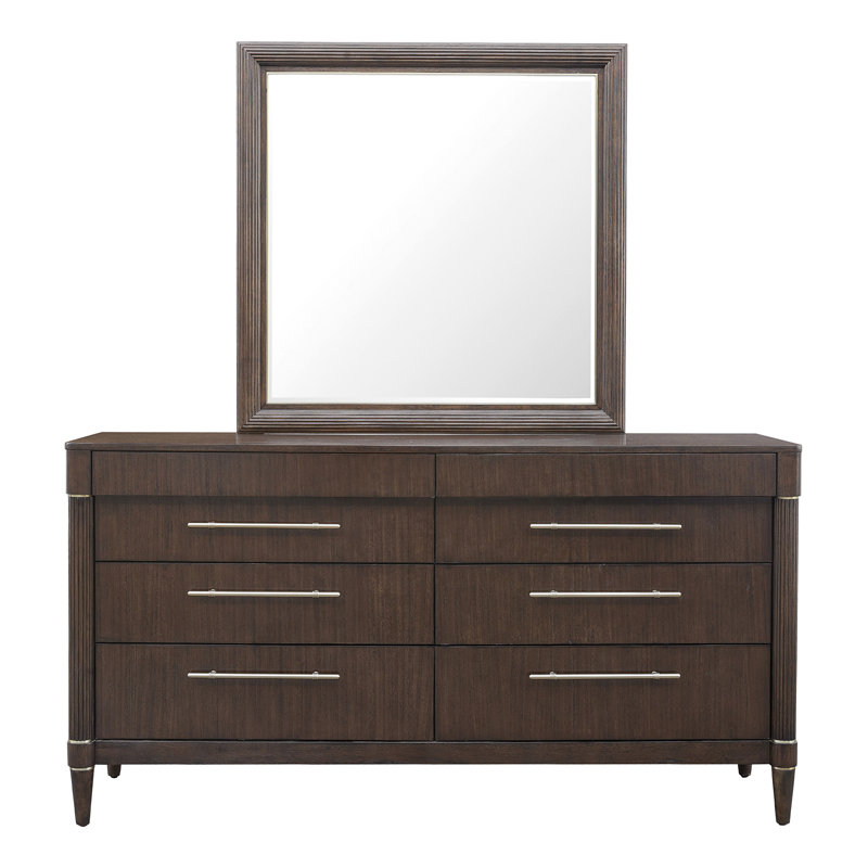 Commode 8 tiroirs avec miroir