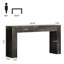Console 59 pouces, canapé rectangulaire en bois derrière le canapé-729492595
