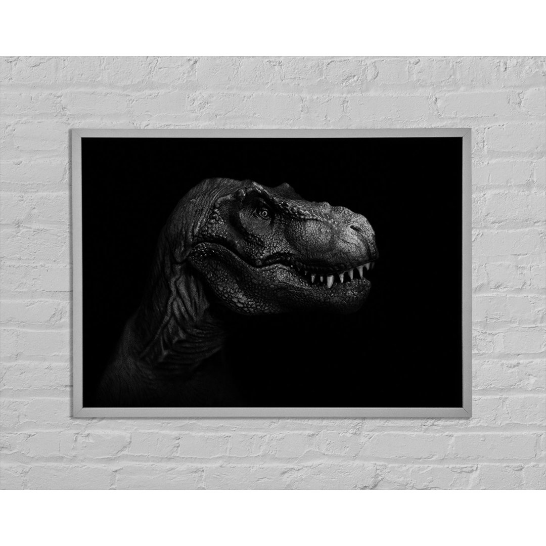 T-Rex In The Dark - Einzelner Bilderrahmen Kunstdrucke