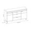 Romy 152.5 Cm Wide 3 Drawer Sideboard