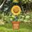 Metal Sunflower Garden Stake
