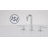 Signature Hardware Lexia 1.2 GPM Widespread Bathroom Faucet-92915340