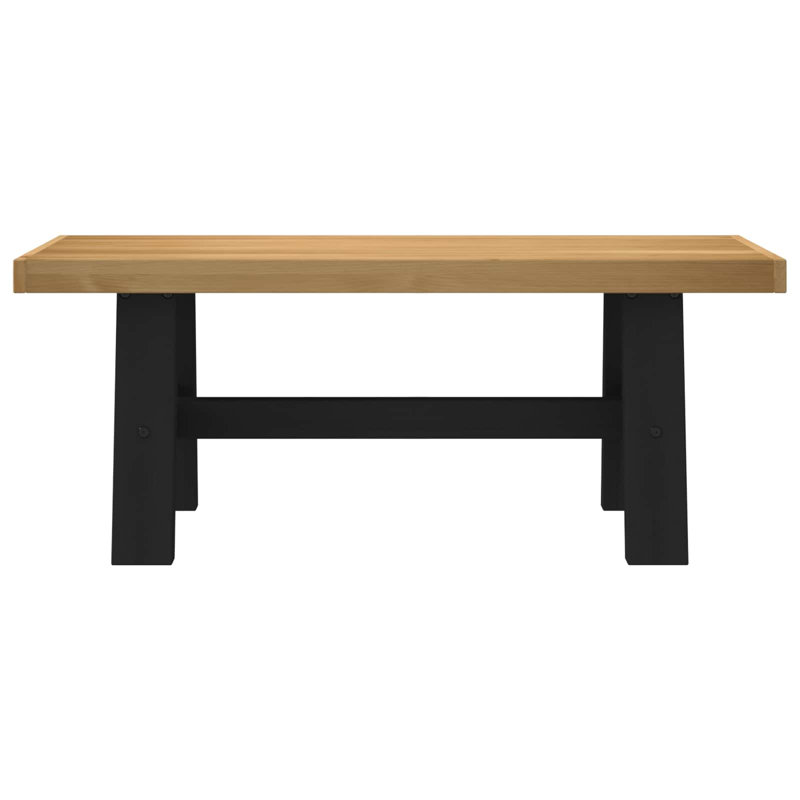 Solid Wood Bench, Natural
