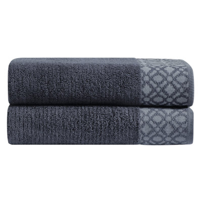 Shalyssa Turkish Cotton Midweight Jacquard Bath Towel