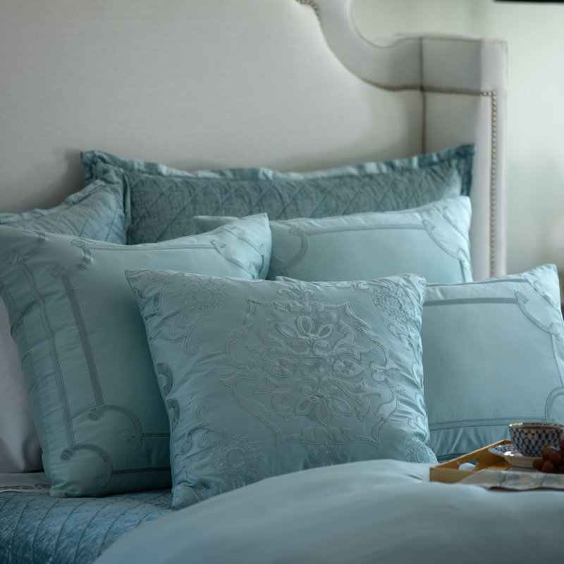 Vendome Euro Pillow Cover & Insert, Sea Foam