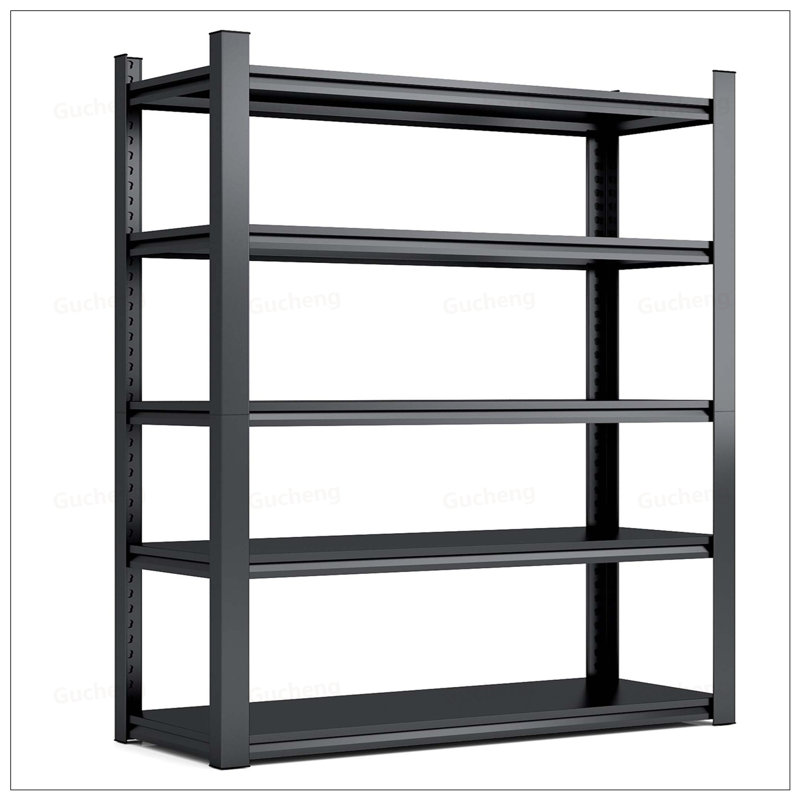 Étagère robuste en métal à 5 niveaux avec tablettes réglables pour un rangement et une organisation polyvalents