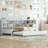Versatile Wooden Daybed With Storage And Charging Functionality For Comfortable Living